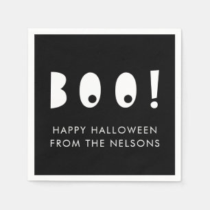 Boo Spooky Eyes Personalisiert Halloween Serviette