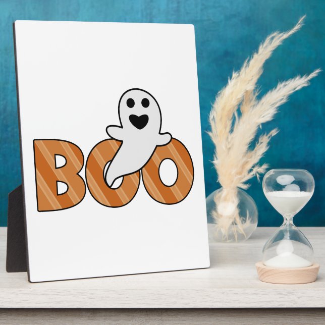 BOO Spooky Halloween Fotoplatte (Seite)