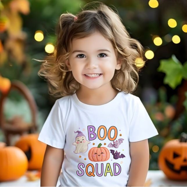 Boo Squad: Niedliche Halloween-Freunde Baby T-shirt (Von Creator hochgeladen)