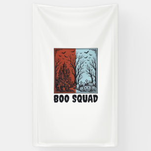 Boo Squad Vintage Halloween-Kürbis-Shirt-Design_1 Banner