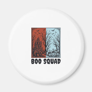 Boo Squad Vintage Halloween-Kürbis-Shirt-Design_1 Magnet
