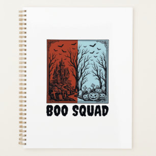 Boo Squad Vintage Halloween-Kürbis-Shirt-Design_1 Planer