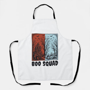 Boo Squad Vintage Halloween-Kürbis-Shirt-Design_1 Schürze