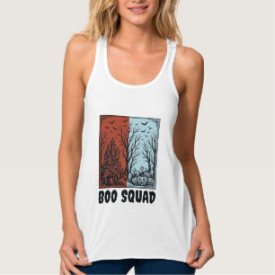 Boo Squad Vintage Halloween-Kürbis-Shirt-Design_1 Tank Top