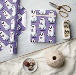 Boo stand auf geschenkpapier