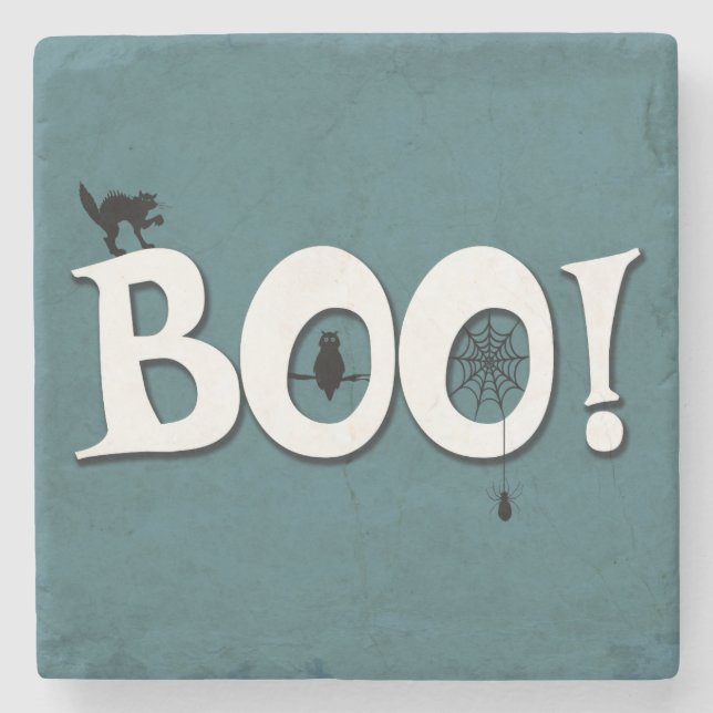Boo! Steinuntersetzer (Vorderseite)