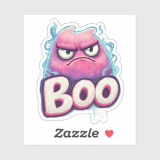 Boo Sticker | Niedlich Grumpy Ghost Decal | Funny 
