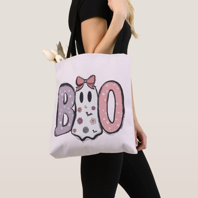 Boo Super Niedlich Ghost Pastel Pink Halloween (Von Nahem)
