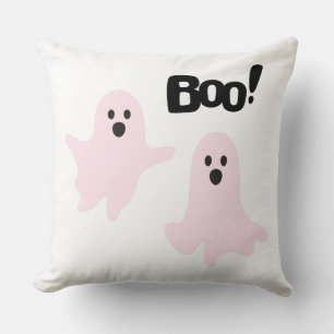 Boo Süß Halloween Rosa Geister Gruselig Kissen