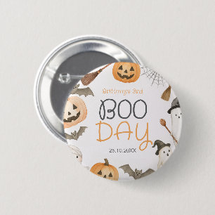 Boo Tag Gruseliger Halloween Geburtstag Button