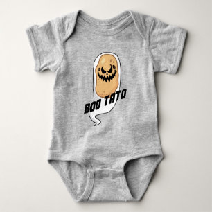 Boo-Tato Spooky Potato Food Halloween Baby Strampler