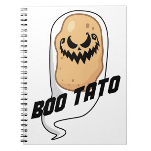 Boo-Tato Spooky Potato Food Halloween Notizblock