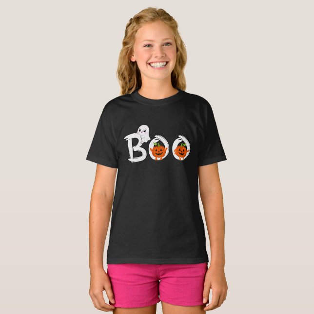 Boo-Team lustiger Halloween T-Shirt (Vorne ganz)