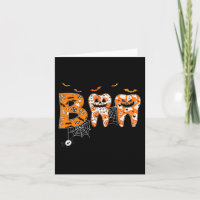 Boo Teeth Pumpkin Dentist Zahnhygienist Hallowe