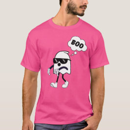 Boo - Thumbs Down Cool Ghost Meme Funny Halloween T-Shirt
