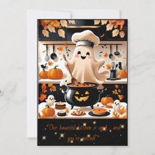 Boo-tiful Fest – Kawaii-Geister-Kochparty-Einladun Einladung