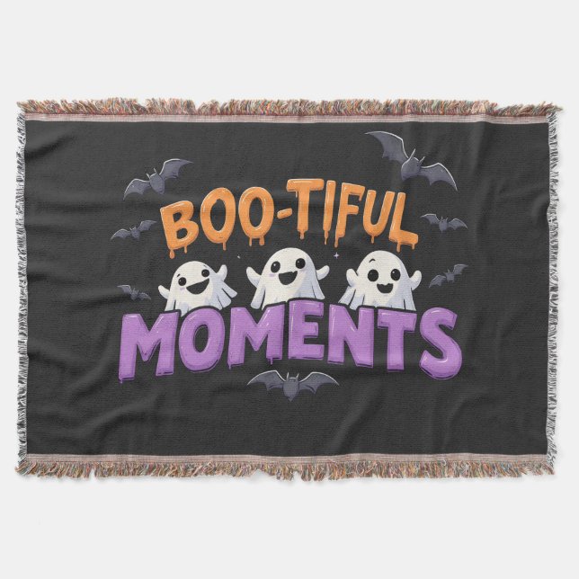 Boo-Tiful Moments Cute Halloween Ghosts and Bats Decke (Vorderseite)