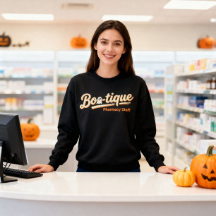 Boo-tique Apothekenpersonal Süßer Geist Halloween Sweatshirt
