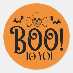 Boo To You Halloween Aufkleber