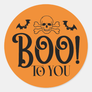 Boo To You Halloween Aufkleber