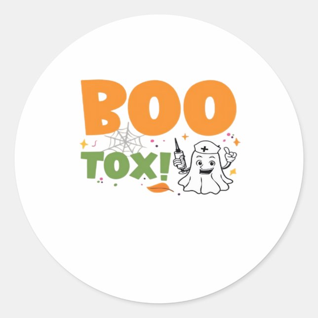 BOO Tox Nurse Injector Filler Botox Dysport Dealer Runder Aufkleber (Vorderseite)