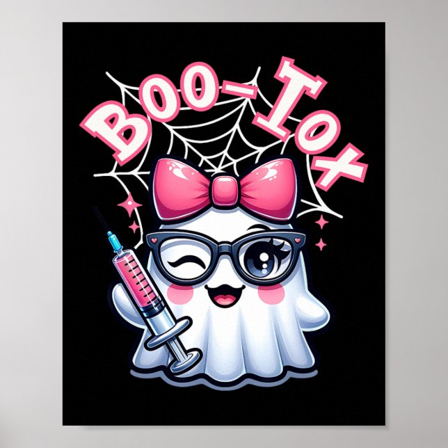 Boo-tox Nurse Injektor Halloween Filler Botox Dysp Poster (Vorne)