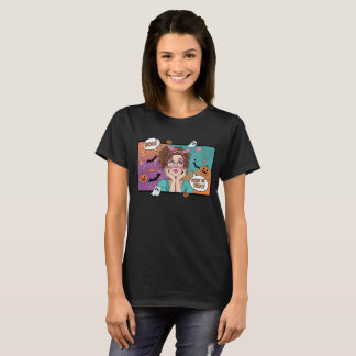 "Boo! Trick oder Treat!" Comic Panel Halloween T-S T-Shirt