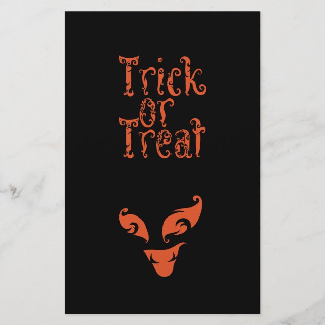 Boo Trick oder Treat Design Flyer (Vorne)