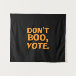 "Boo, vote" Halloween-Wahlorange Wandteppich