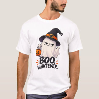 Boo Was Auch Immer Lustiger Mürrischer Geist Hexe T-Shirt