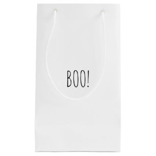 Boo weiß schwarz spooky minimalistischen Halloween Kleine Geschenktüte