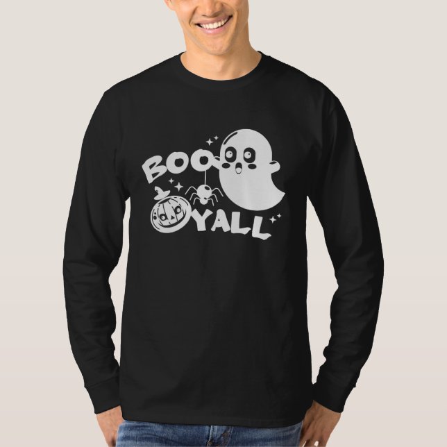 Boo Y all  Halloween Ghost Costume T-Shirt (Vorderseite)