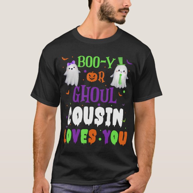 Boo-Y oder Ghoul Cousin Lieben Sie Baby Boo Hallow T-Shirt (Vorderseite)
