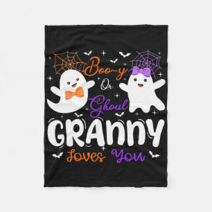 Boo-y oder Ghoul Granny Lieben Sie Spooky Ghost Ge Fleecedecke