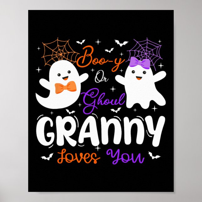 Boo-y oder Ghoul Granny Lieben Sie Spooky Ghost Ge Poster (Vorne)