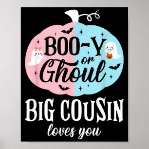 Boo-Y oder Ghoul großer Cousin liebt Boo Halloween Poster