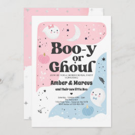 Boo-y oder Ghoul Halloween Ghost Gender Reveal Par Einladung