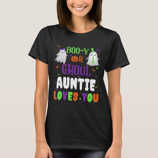 Boo-y oder Ghoul Tantchen Lieben Sie durch Hallowe T-Shirt (Vorderseite)