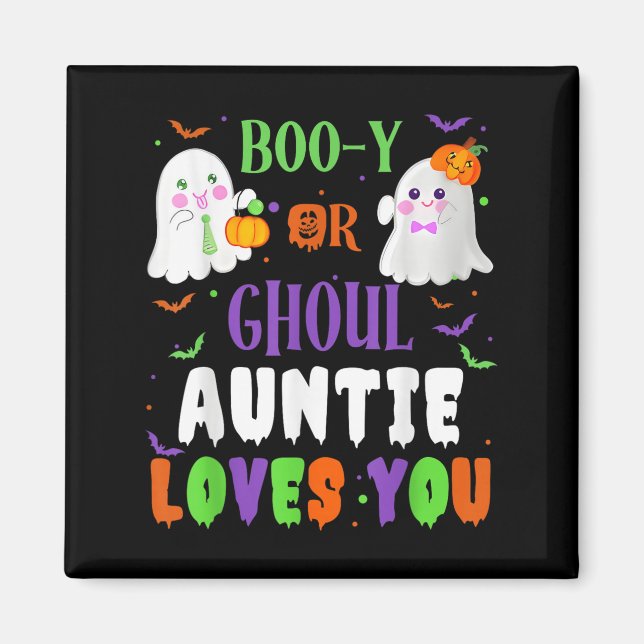 Boo-y oder Ghoul Tanti Lieben Sie boo Halloween Ba Magnet (Vorne)