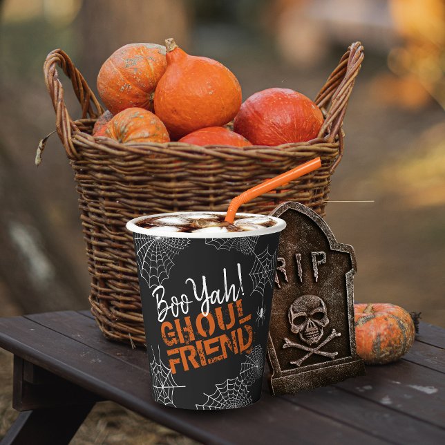 Boo Yah Ghoul Friend Halloween ID684 Pappbecher (Von Creator hochgeladen)