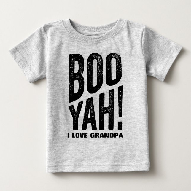 Boo Yah Grandma und Opa Baby T-shirt (Vorderseite)