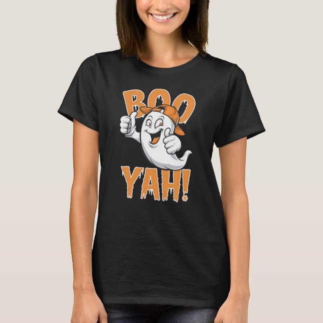 Boo Yah Happy Ghost T-Shirt (Vorderseite)