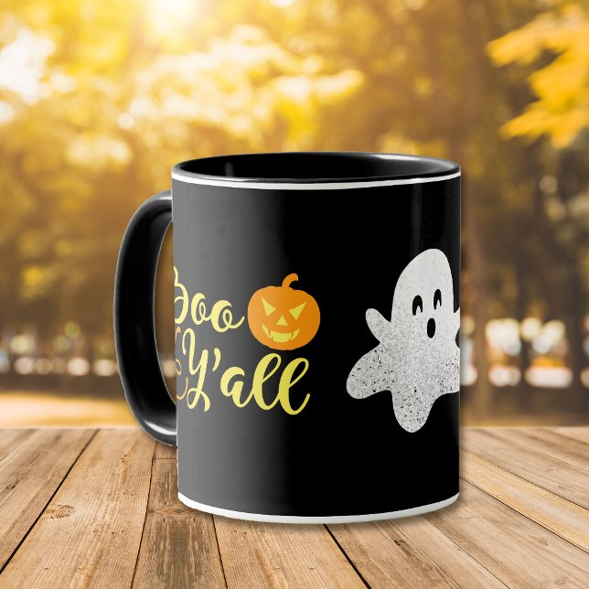 Boo Y'all Halloween Ghost Tasse (Von Creator hochgeladen)