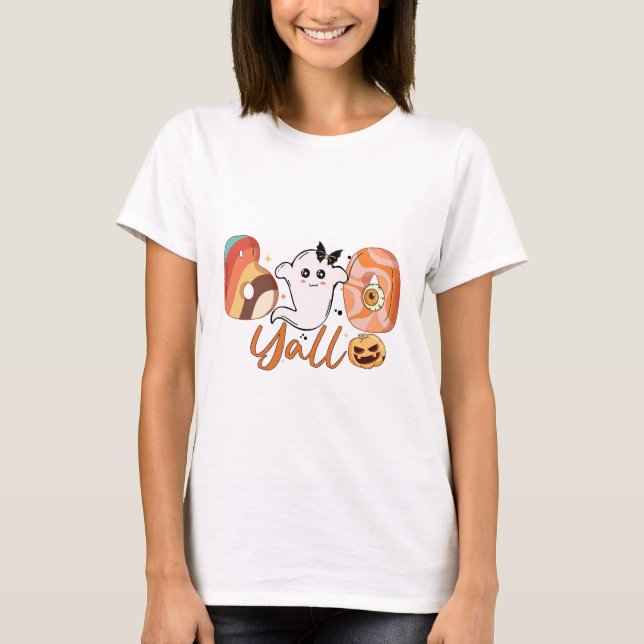 Boo yall Halloween T-Shirt (Vorderseite)