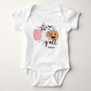 Boo Y'all Personalisiert Halloween Baby Strampler