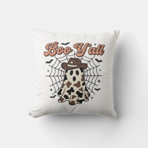 Boo Yall Western Geist Halloween Design Kissen