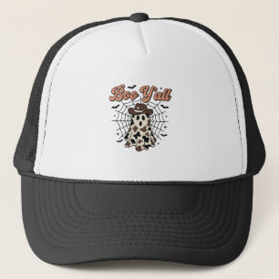 Boo Yall Western Geist Halloween Design Truckerkappe