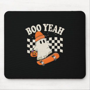 Boo Yeah Geist Skateboarding Lustiger Halloween-Ge Mousepad