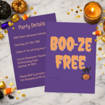 Boo‑ze Free | Halloween-Sobere Party