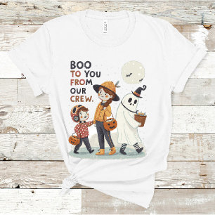Boo zu dir von unserer Crew Niedlich Kids Hallowee T-Shirt